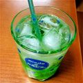 イシchan's cooksnap of when they made カキ氷シロップでモスのメロンソーダ.