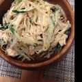 mu130's cooksnap of when they made 節約！もやしのごま味噌マヨサラダ☆.