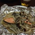 ユカワンコ's cooksnap of when they made 秋鮭のきのこたっぷりホイル焼き.