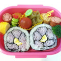 guchiyuka's cooksnap of when they made お花ののり巻き.