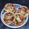 碧きりん's cooksnap of when they made 味は本格的♪餃子の皮ピザ.