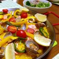 たとひゆま's cooksnap of when they made おもてなしに好評の魚介パエリア.