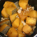 sheher's cooksnap of when they made ★かぼちゃと鶏挽肉の煮付け.