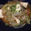 edame's cooksnap of when they made 栄養満点！ピリ辛チゲ春雨スープ.