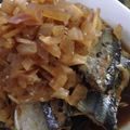 XXR's cooksnap of when they made 圧力鍋で！秋刀魚の玉ねぎ煮.