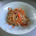 ynamin's cooksnap of when they made 大根の皮でもう一品！.