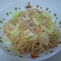フジヤン's cooksnap of when they made ツナとレタスで和風パスタ.