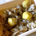 mayupotato's cooksnap of when they made 秋のめぐみ　きのこの入った栗ごはん.