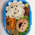 CHA2ai's cooksnap of when they made ハロウィン　おばけかぼちゃキャラ弁.