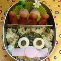 ｊ−ｊ−ｆ's cooksnap of when they made ＊キャラ弁＊　ペタっとバイキンマン★.