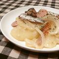 narimimama's cooksnap of when they made じゃがいもとオイルサーディンの重ね焼き.