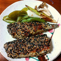 Mickey♪'s cooksnap of when they made 秋刀魚の胡麻衣揚げ焼き～お弁当にも～.