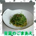 見習い主婦haru's cooksnap of when they made 豆苗のごまあえ.