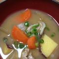kanna＊'s cooksnap of when they made さつまいも豚汁.