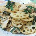 asapen's cooksnap of when they made シャキシャキ蓮根と豚バラのピリ辛炒め.