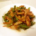 ローズレース's cooksnap of when they made 簡単♪ハムとピーマンのケチャップ炒め.
