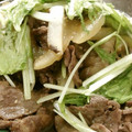 かろ～な's cooksnap of when they made 水菜と牛肉の御飯がすすむ炒めもの.
