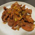 あずちもも's cooksnap of when they made 砂肝とネギのピリ辛おつまみ.