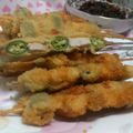 雪ん子ぶた's cooksnap of when they made 【農家のレシピ】オクラと玉ねぎの串カツ.