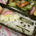 赤い電話's cooksnap of when they made キャラ弁: 虹&雲.