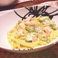 サク太郎◎'s cooksnap of when they made サーモンとアボカドのクリームスパゲティ♡.