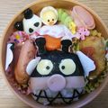 ももてぃん's cooksnap of when they made 簡単キャラ弁うずら卵＋黒豆＝パンダ●Å●.