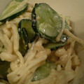 ねこはら's cooksnap of when they made ◇えのきとキュウリのマヨあえ◇.
