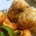 nonnon1222's cooksnap of when they made 残り物の炊き込みご飯で焼きおにぎり.