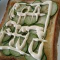 Ｋカジュカジュ's cooksnap of when they made きゅうりマヨトースト.