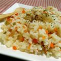 風雅なおと's cooksnap of when they made フライパンdeほうれん草とエビのピラフ。.