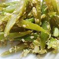 Rミルフィーユ's cooksnap of when they made インゲンの梅ゴマ和え.