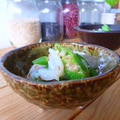 母ちゃん☆'s cooksnap of when they made 簡単おつまみ♪おくらとイカの和え物.