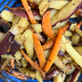 手抜きクック's cooksnap of when they made 簡単きれいな♪さつま芋と人参の塩炒め♪.