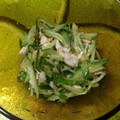 kikamata's cooksnap of when they made きゅうりとささみの梅酢あえ.