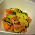 どんうん's cooksnap of when they made ズッキーニとトマトの夏野菜たっぷりサラダ.