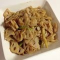 leonald's cooksnap of when they made れんこんの味噌ハチ炒め.