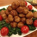 マリソラ's cooksnap of when they made 照り焼き肉だんご.
