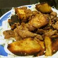mon69's cooksnap of when they made 豚バラとサツマイモの味噌炒め.