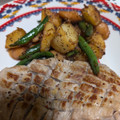 nexeko's cooksnap of when they made じゃがいもといんげんのにんにく醤油炒め♪.