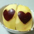 ☆こまっと☆'s cooksnap of when they made りんごの飾り切り.