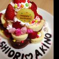 erina58's cooksnap of when they made 誕生日や節句に簡単☆ロールケーキタワー.