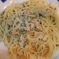 mynacho's cooksnap of when they made ＊＊生バジルのクリームスパゲティ＊＊.