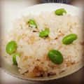 sugi18sugi's cooksnap of when they made 大人かわいいピンク♡枝豆と紅生姜ご飯弁当.