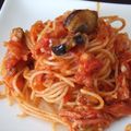 愛うらら's cooksnap of when they made ナス＆ベーコンのトマトパスタ♪.