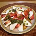 y7393's cooksnap of when they made トマトとアボカドのバジルソース.