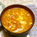 Chun22's cooksnap of when they made 水なしで濃厚☆トマトとふわふわ卵のスープ.