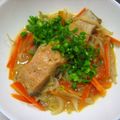 まぁじ's cooksnap of when they made 鮭のちゃんちゃん焼き.