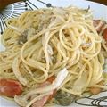 さとっちまる's cooksnap of when they made アボカドと豆乳の濃厚クリームパスタ.