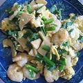ミユマム's cooksnap of when they made キレイな色のエビ・筍・にらの卵炒め.