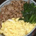 KECOTA's cooksnap of when they made 我が家の三色丼.